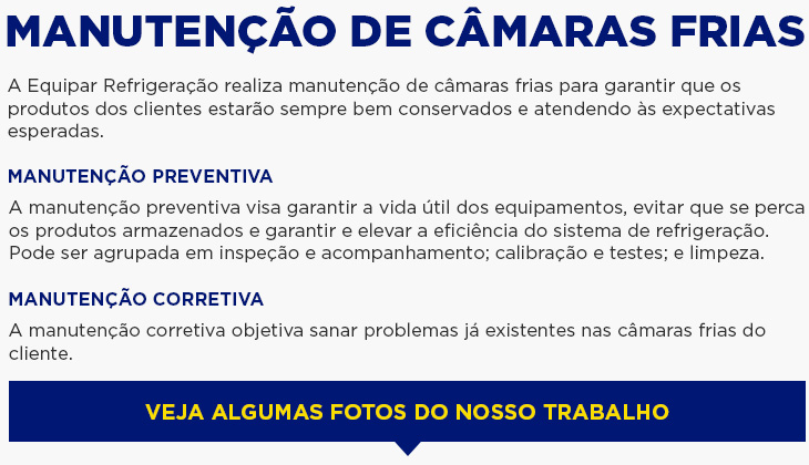 Manutenção de Câmara Fria